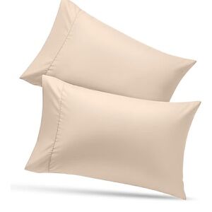 AKK Beige Pillowcase Set set of 2 Queen